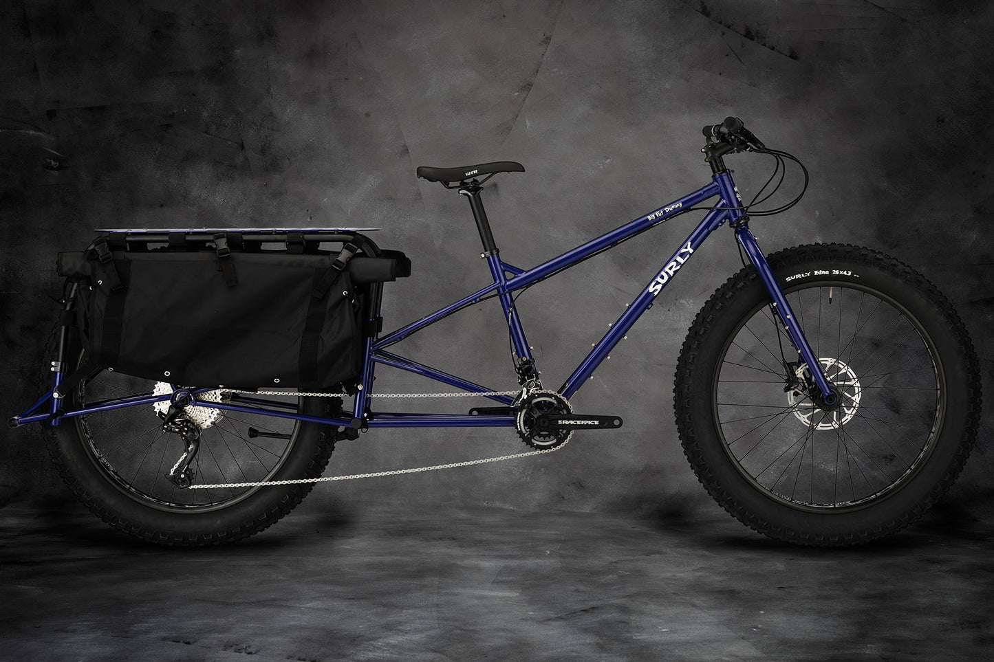 Surly Big Fat Dummy bike purple color side view