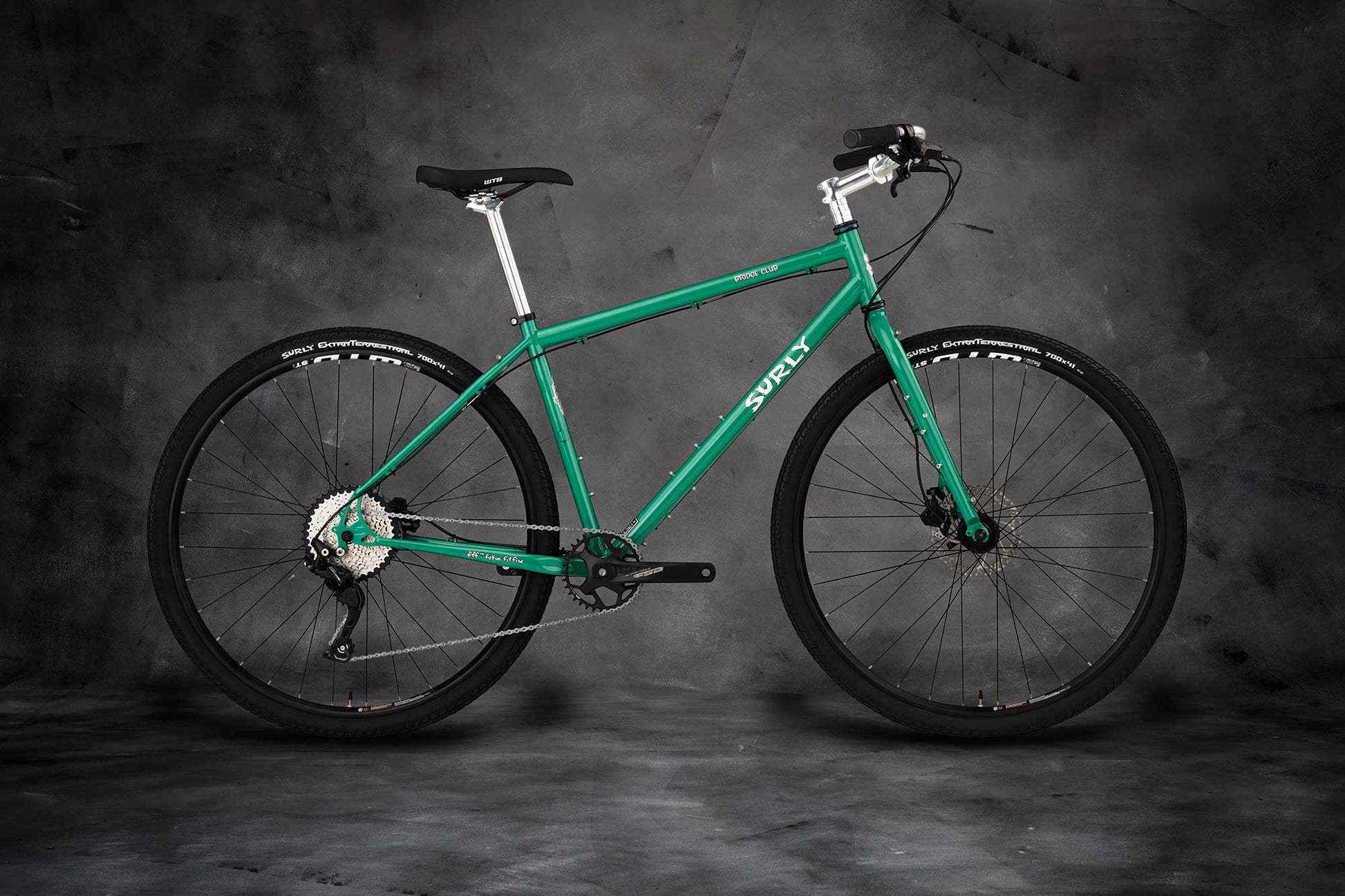 Surly Bridge Club bike green color side view