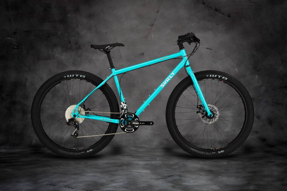 Surly Bridge Club bike diving board blue color side view