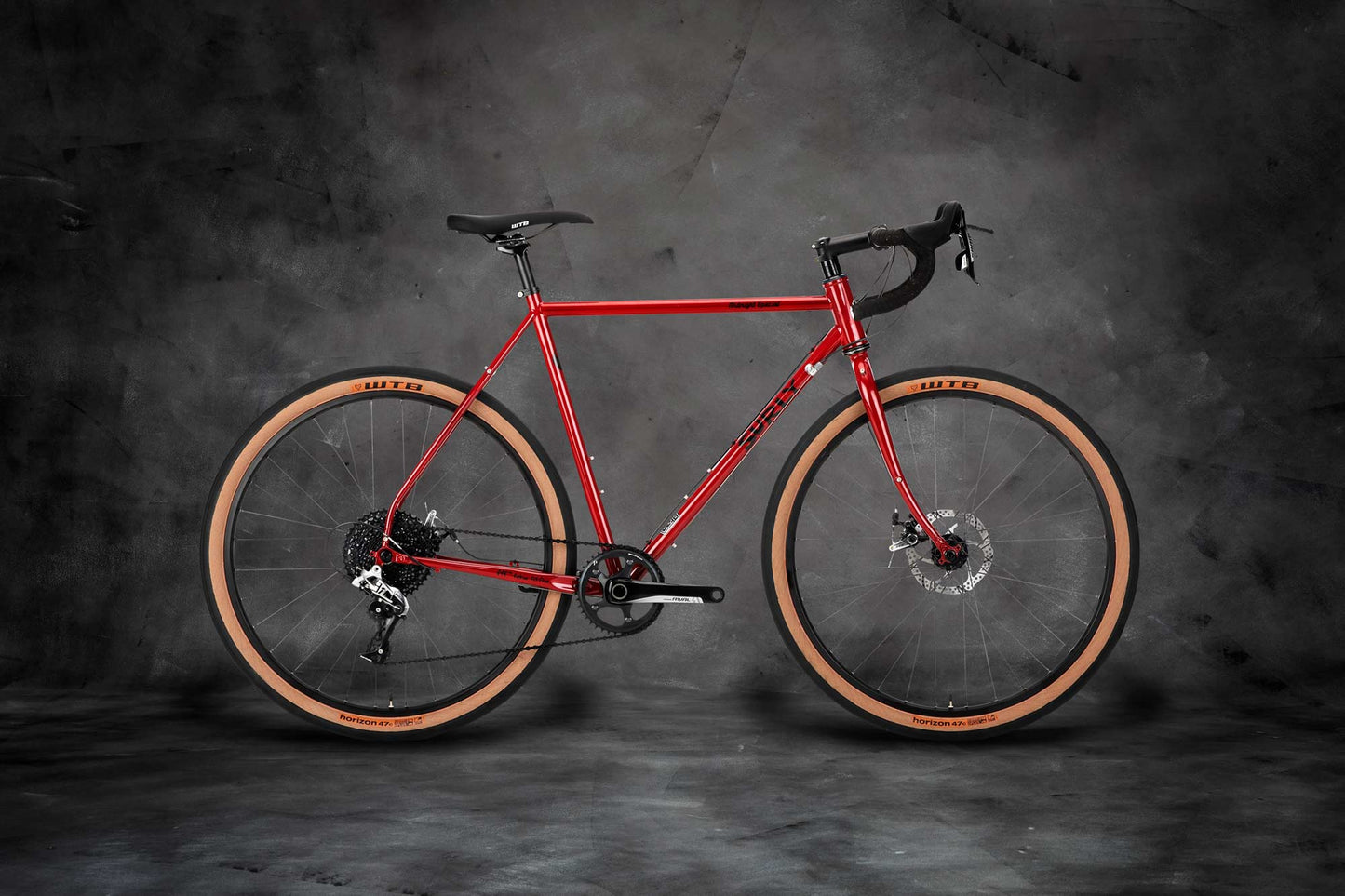Surly Midnight Special bike side view Sour Strawberry Sparkle color