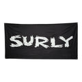 Surly logo banner black with white Surly logo