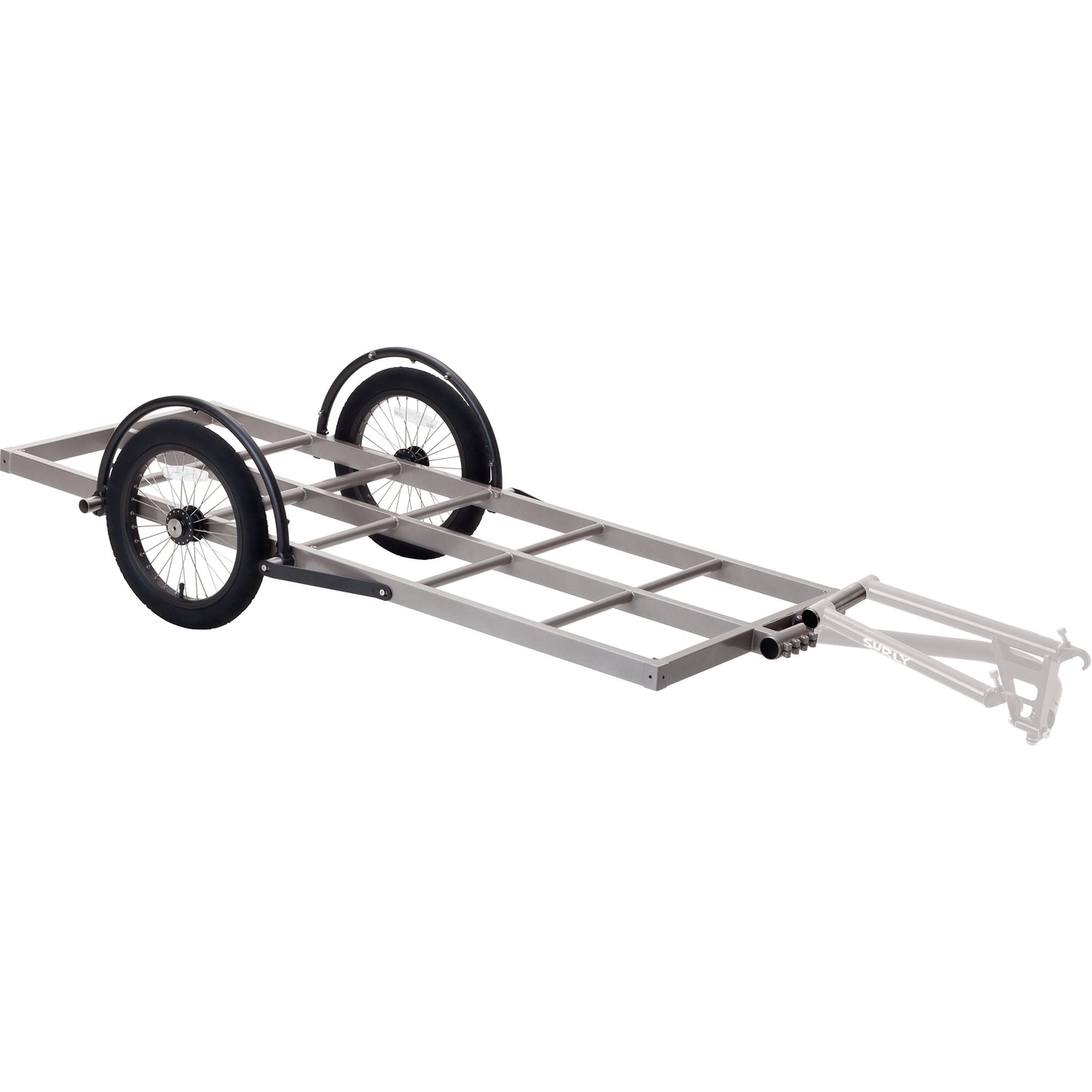 Surly Bill Trailer three-quarter view with hitch grayed out
