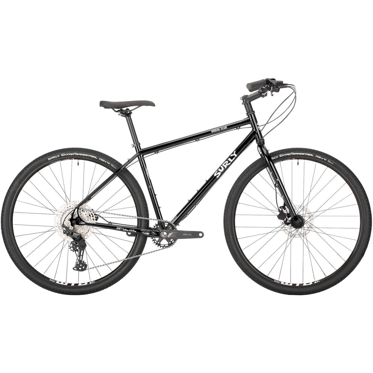 Surly Bridge Club 700c bike Black side view