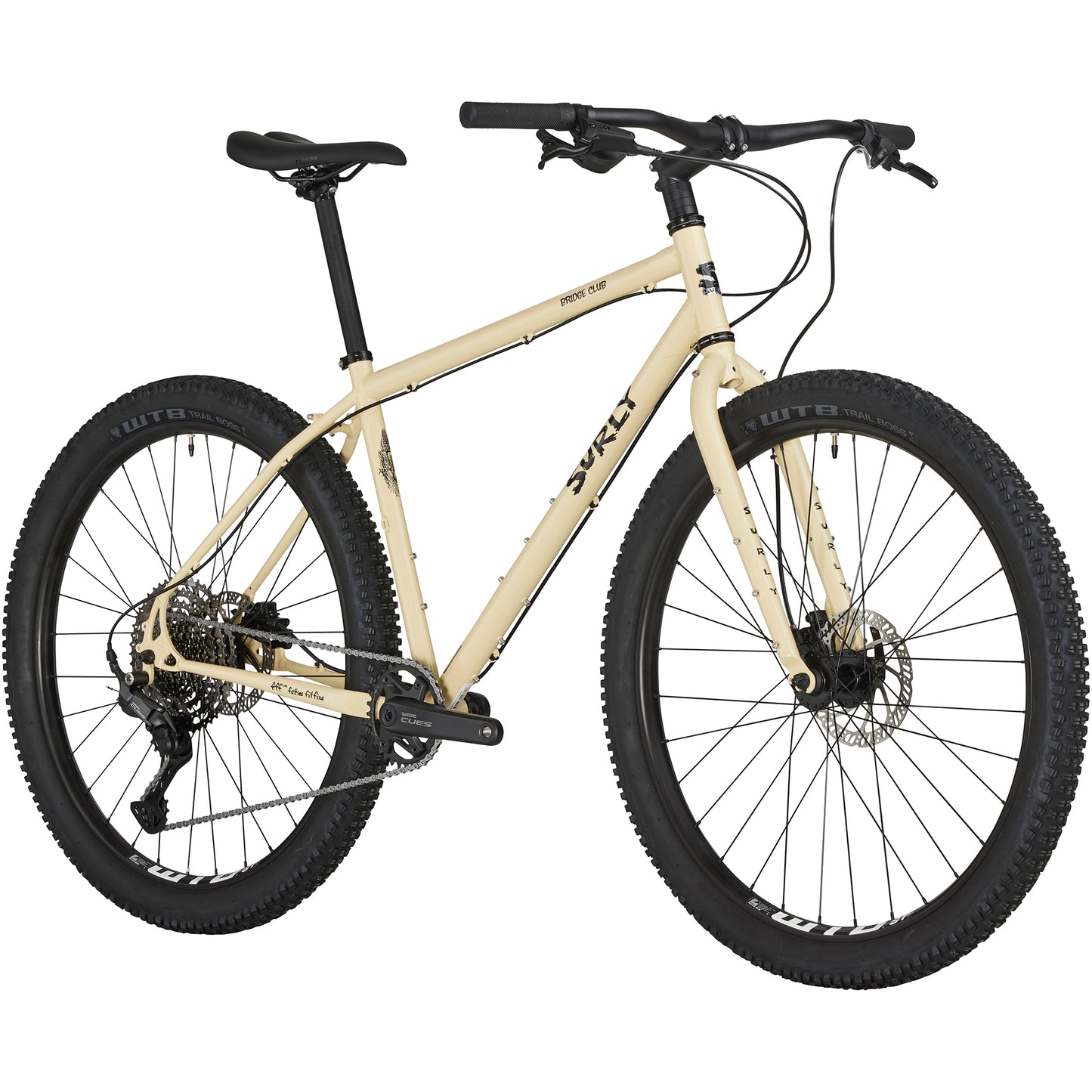 Surly Bridge Club Whipped Butter bike front three-quarter view