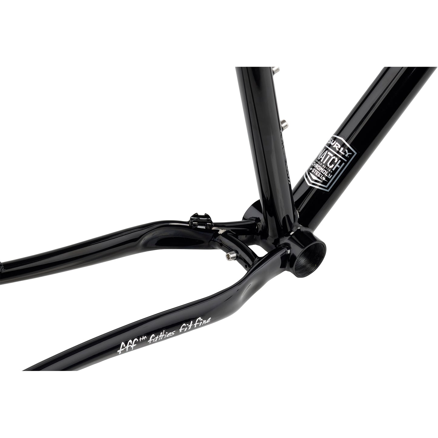 Surly Bridge Club framset Trevor's Closet Black bottom bracket area focus