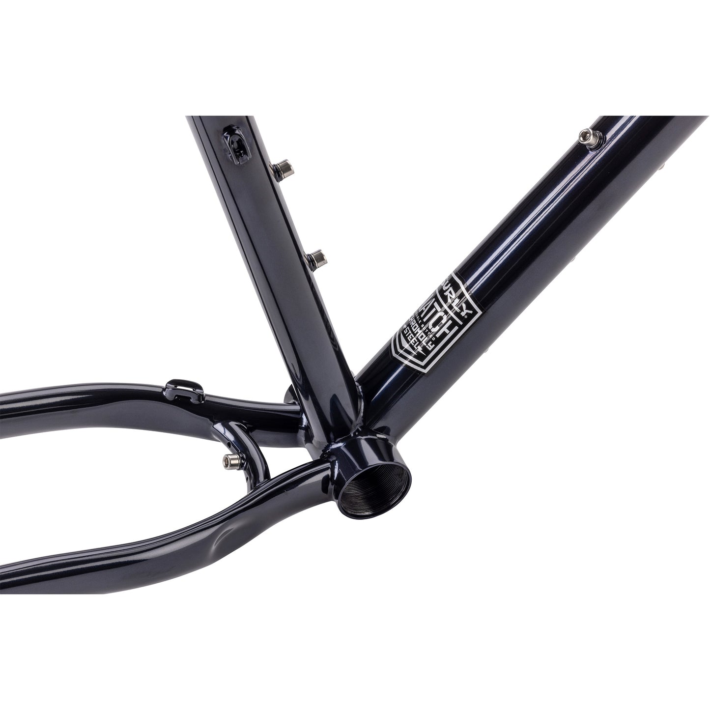 Surly Bridge Club frameset bottom bracket area focus on white background