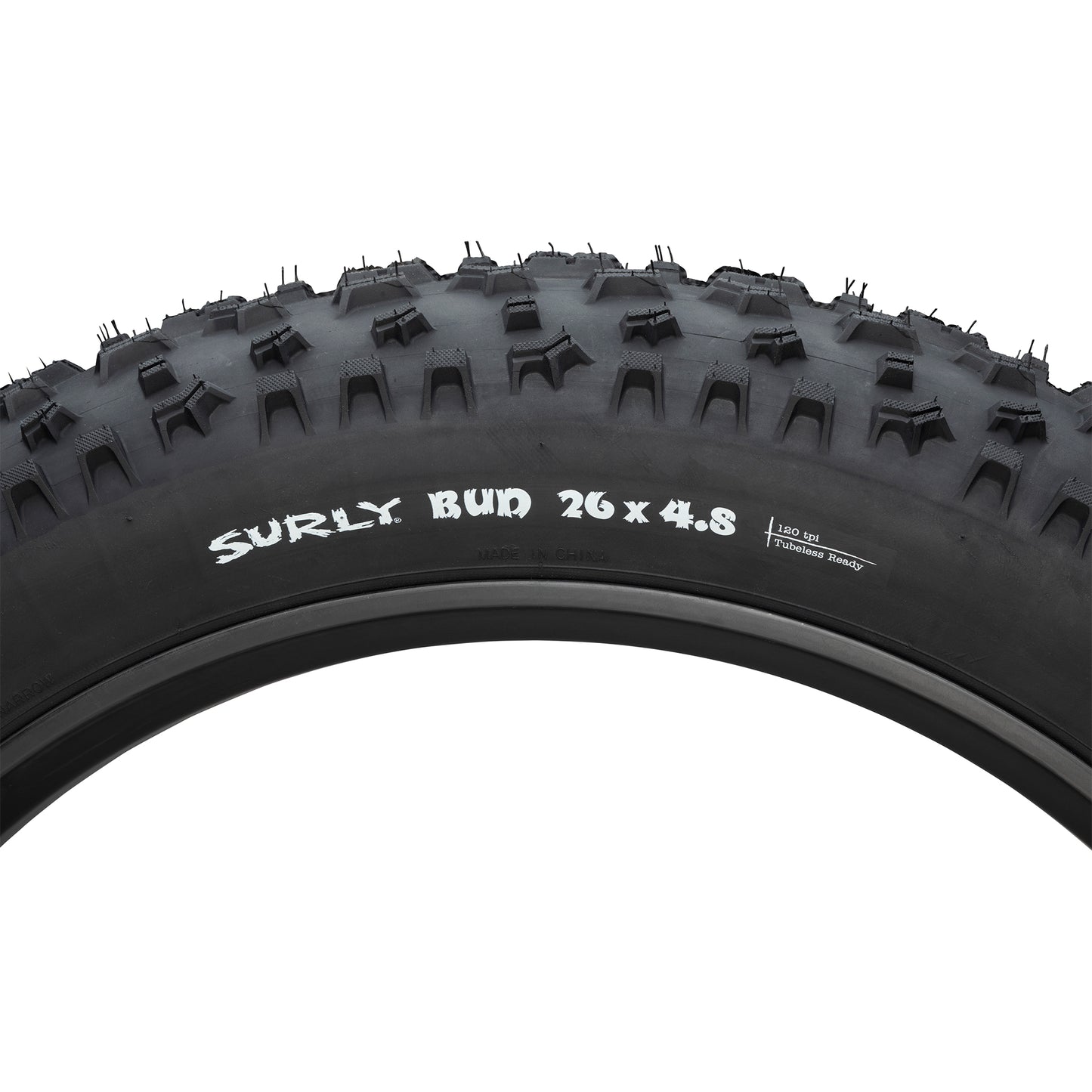 Surly Bud Tires side view sidewall and hot patch