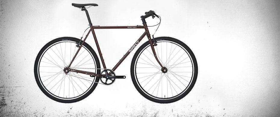 Surly Cross-Check flat bar bike Cuba Libre color side view