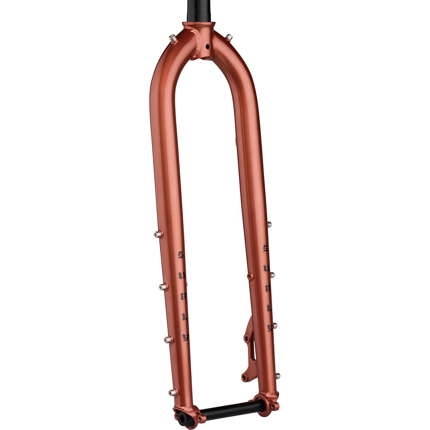 Surly Dinner Fork Chester Copperpot color 29" 485mm axle to crow front view
