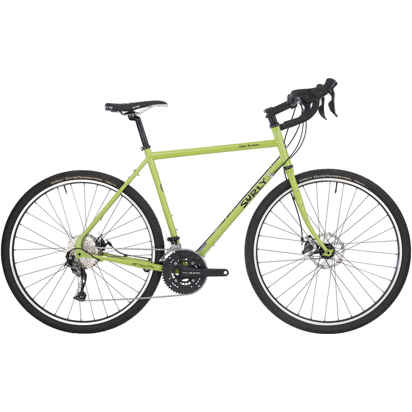 Surly Disc Trucker 700c Bike Pea Lime Soup side view