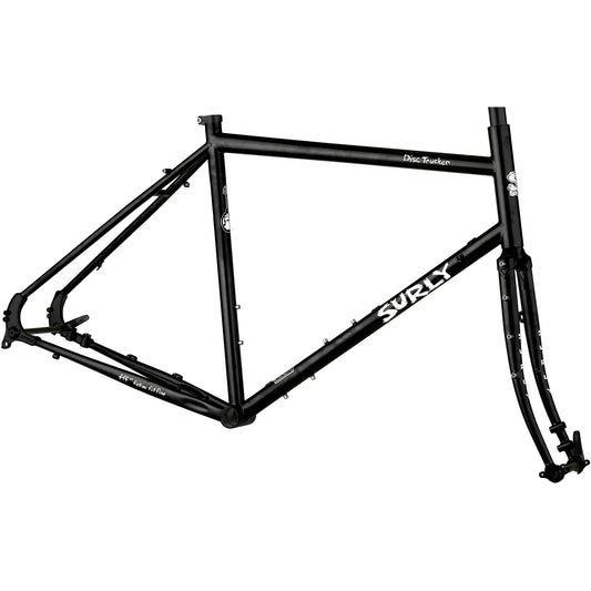 Surly Disc Trucker frameset Hi-Viz Black side view