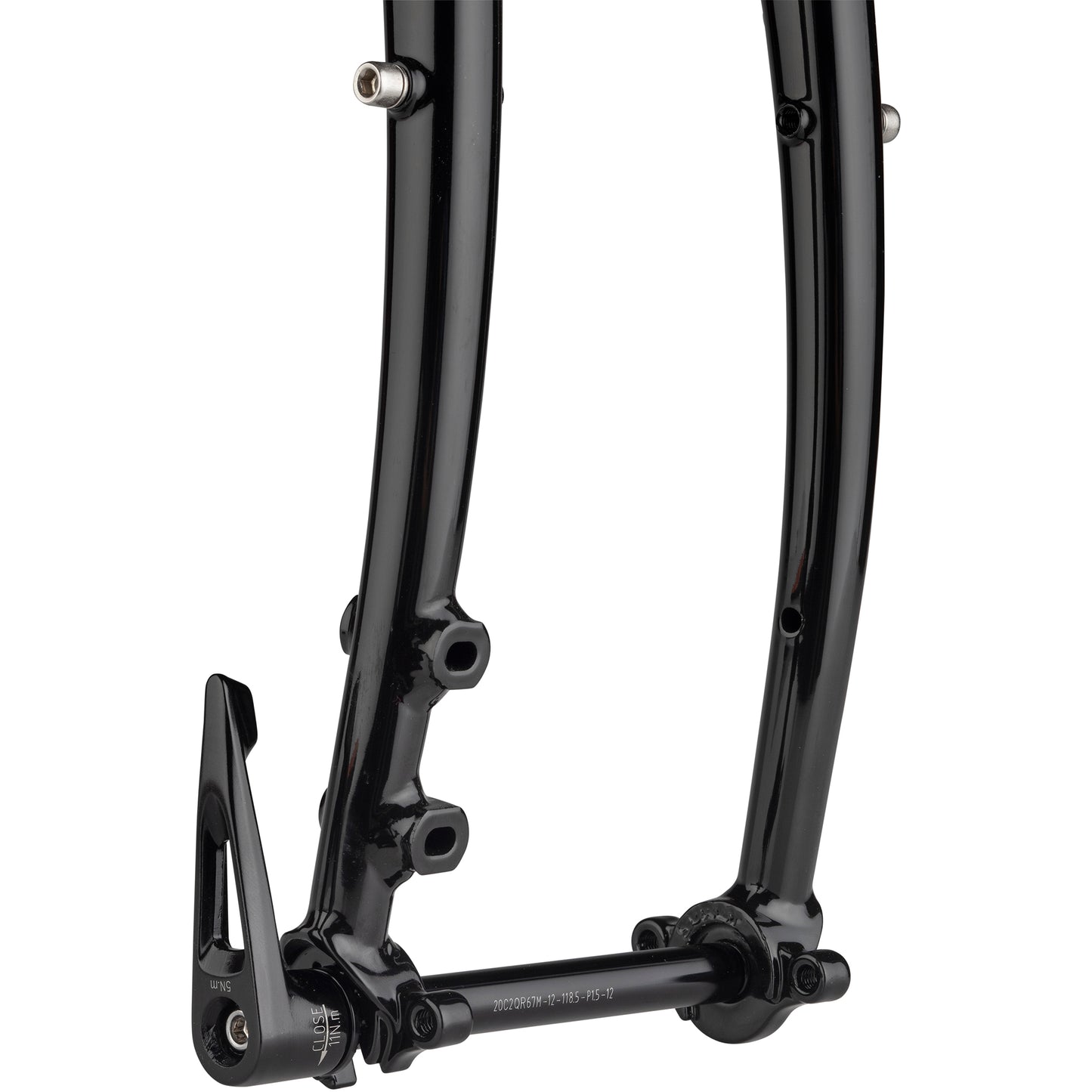 Surly Disc Trucker Thru-Axle Fork Black 700c flat mount and dropout focus