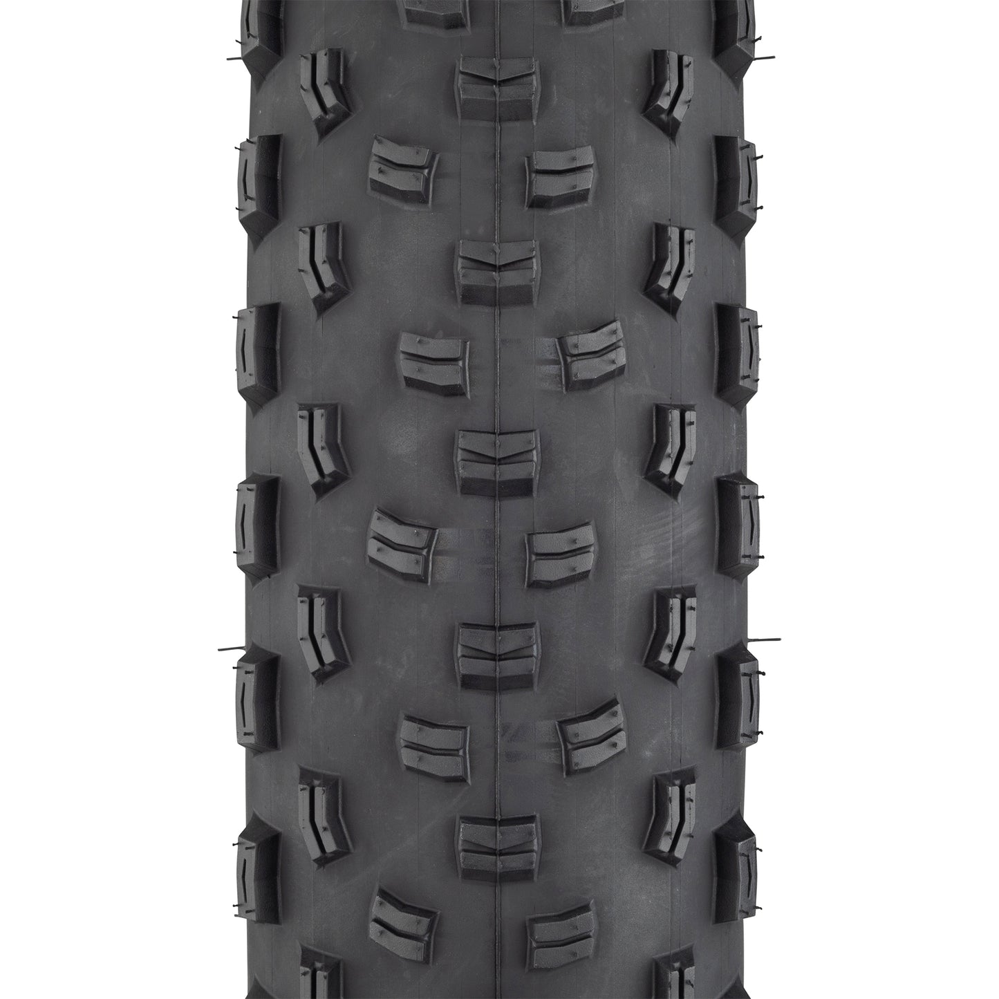 Surly Edna Fat Bike Tire straight-on tread view focus