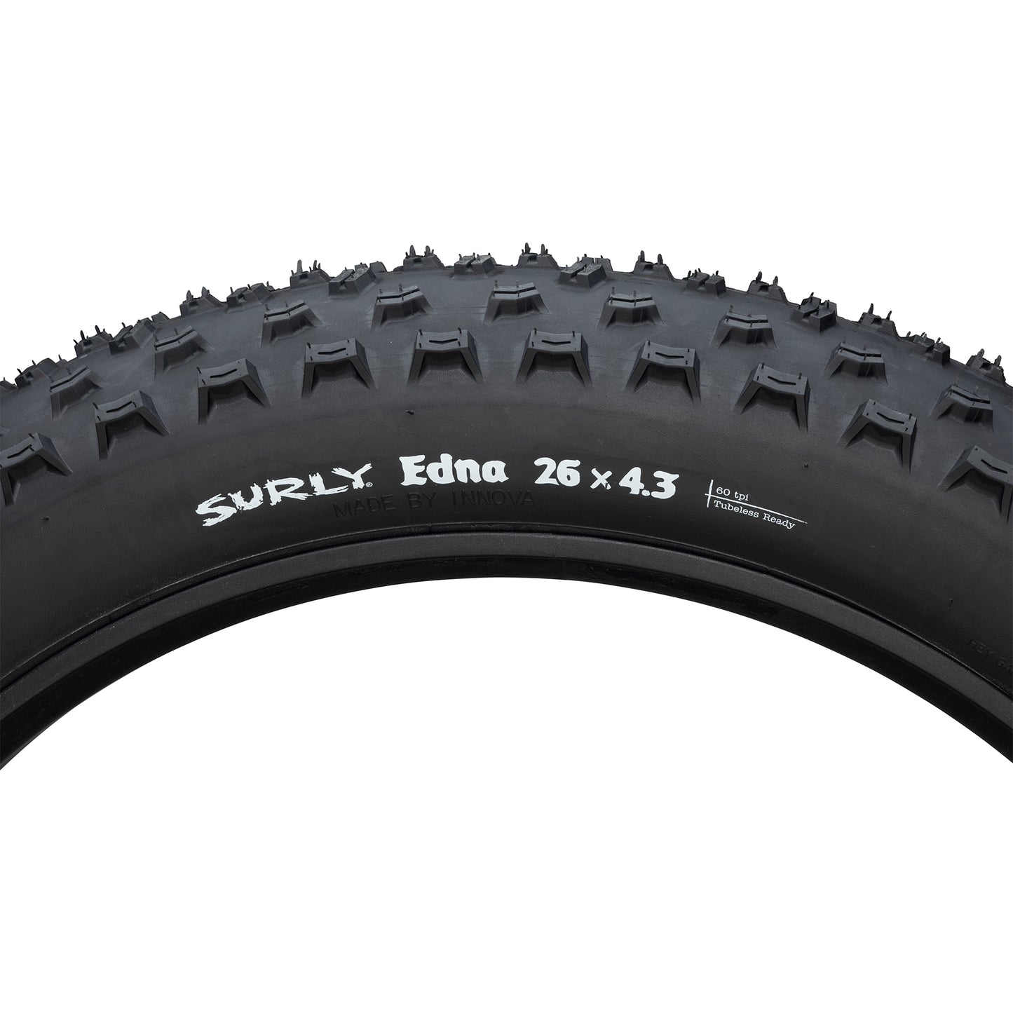Surly Edna Fat Bike Tire sidewall and hot patch view