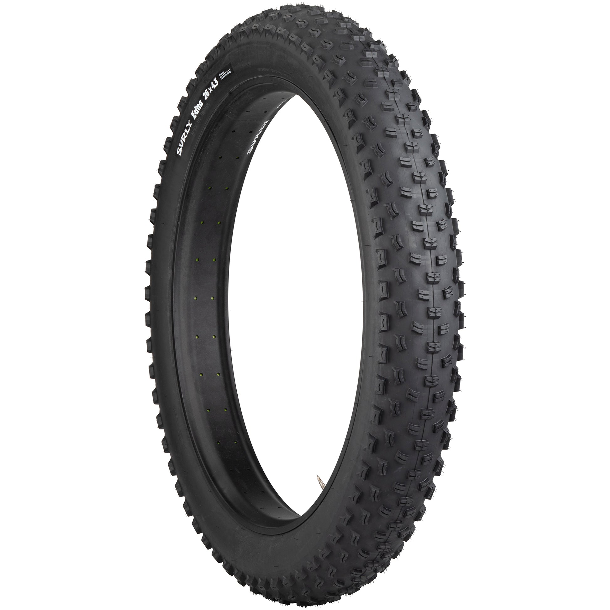 Surly Edna Fat Bike Tire three-quarter view showing tread and sidewall
