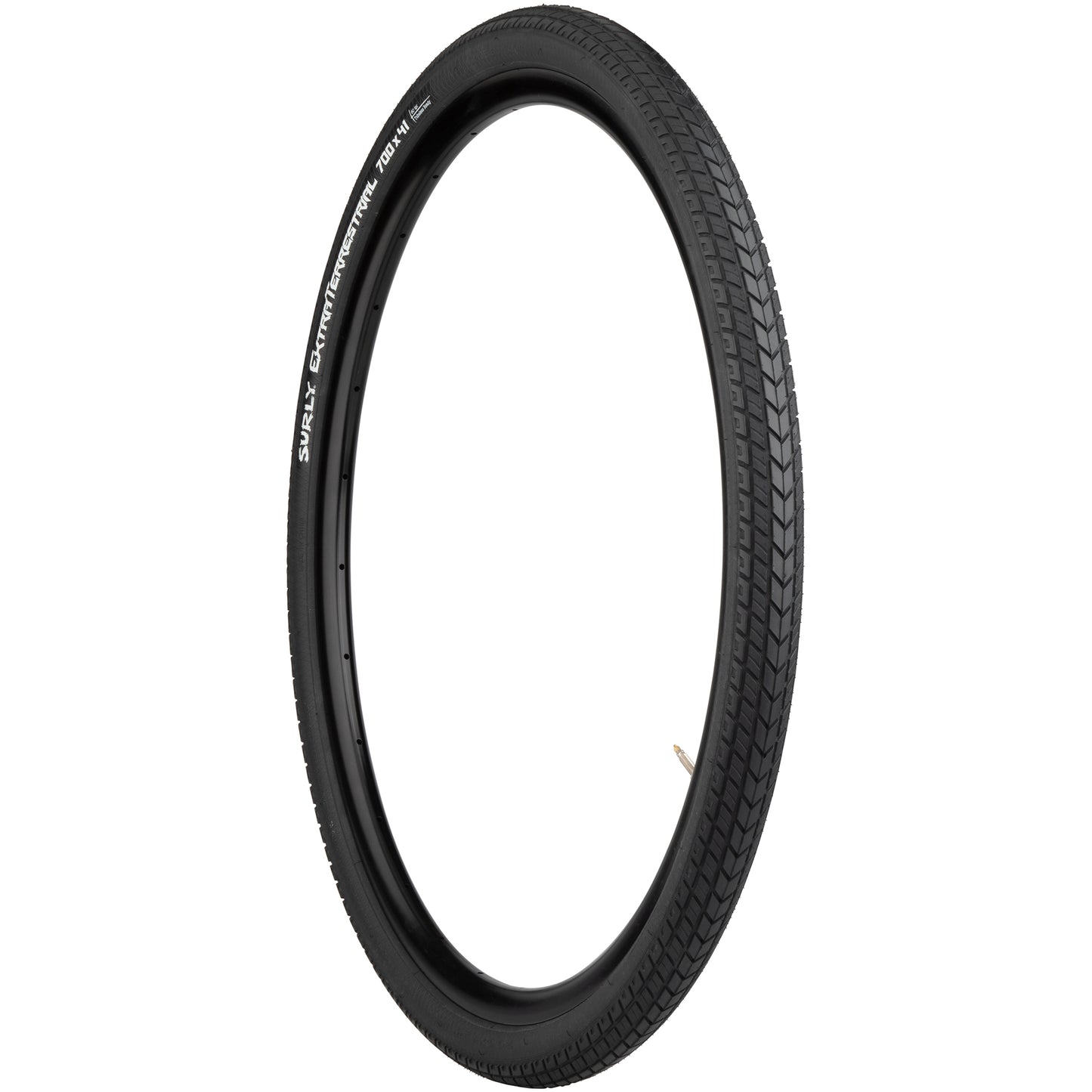 Surly ExtraTerrestrial Tire 700 x 41 black wall three-quarter view