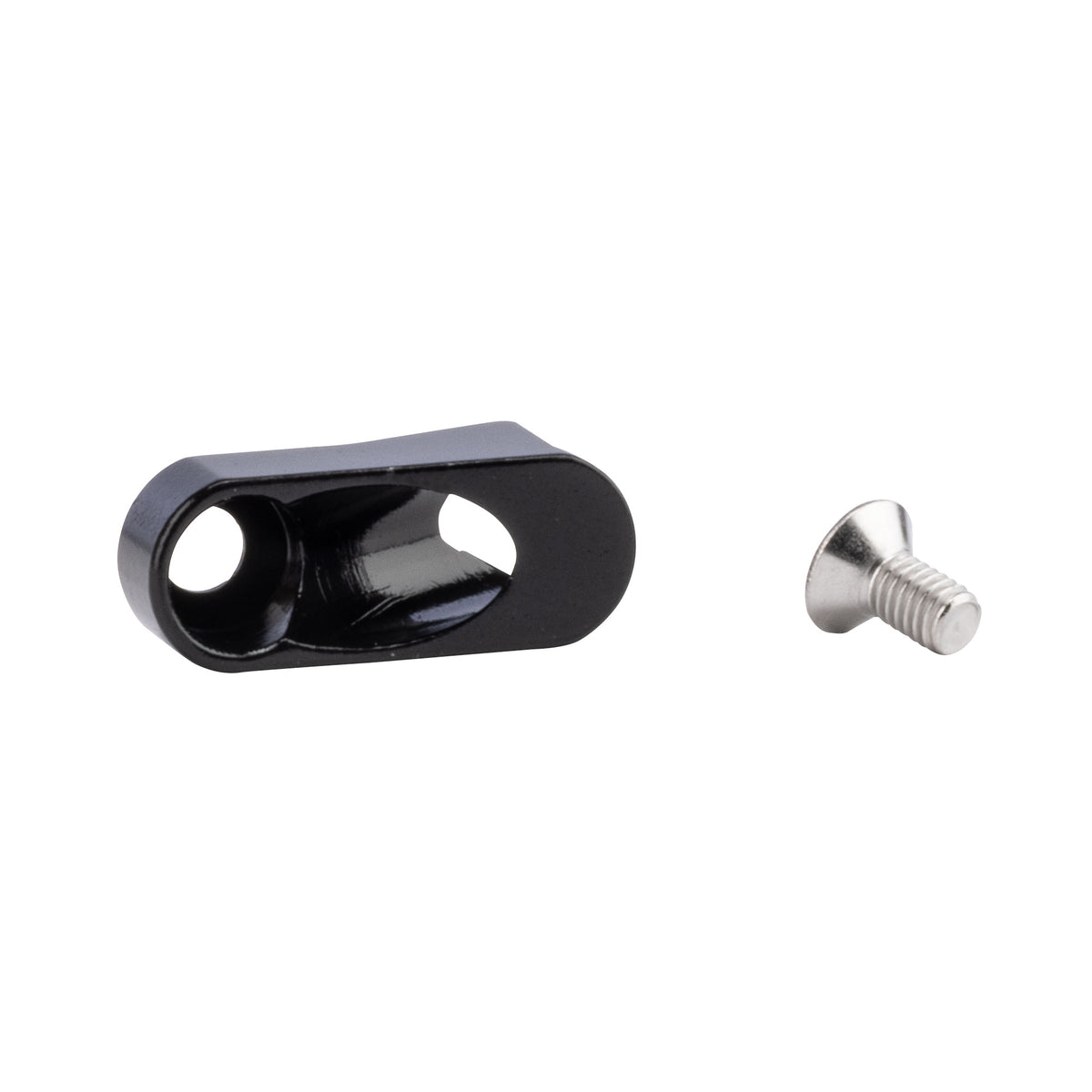 Surly frame/fork cargo mount plug with screw on white background