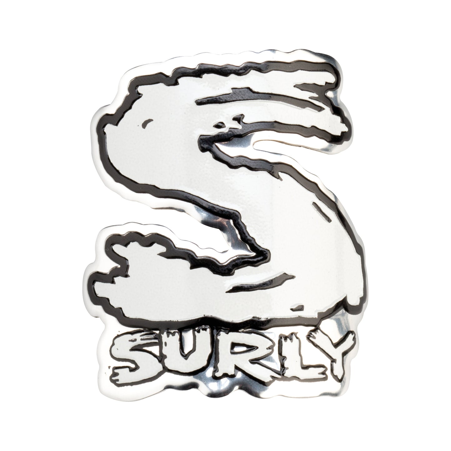 Surly Frame Headbadge white