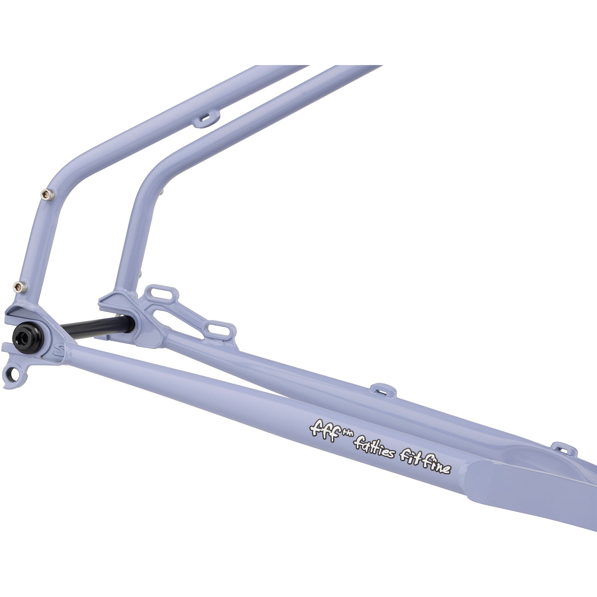 Surly Grappler Frameset Purple Dust Bunny rear dropout area focus