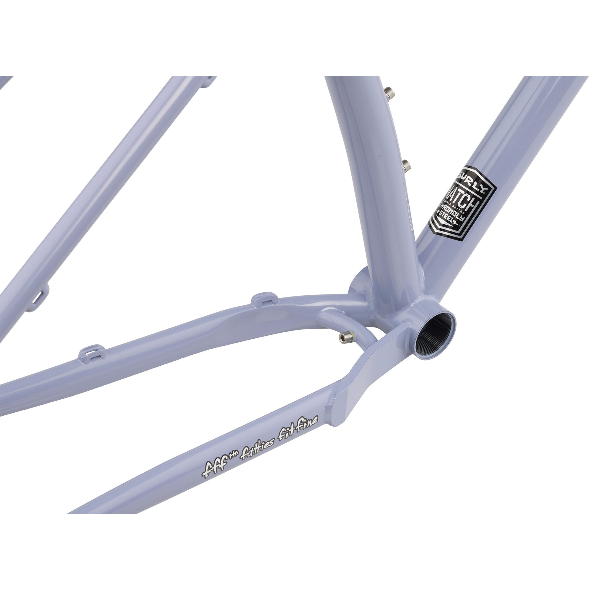 Surly Grappler Frameset Purple Dust Bunny bottom bracket area focus