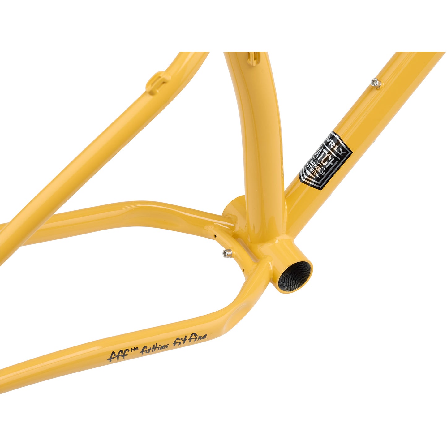 Surly Ice Cream Truck Fat Bike frameset yellow bottom bracket focs