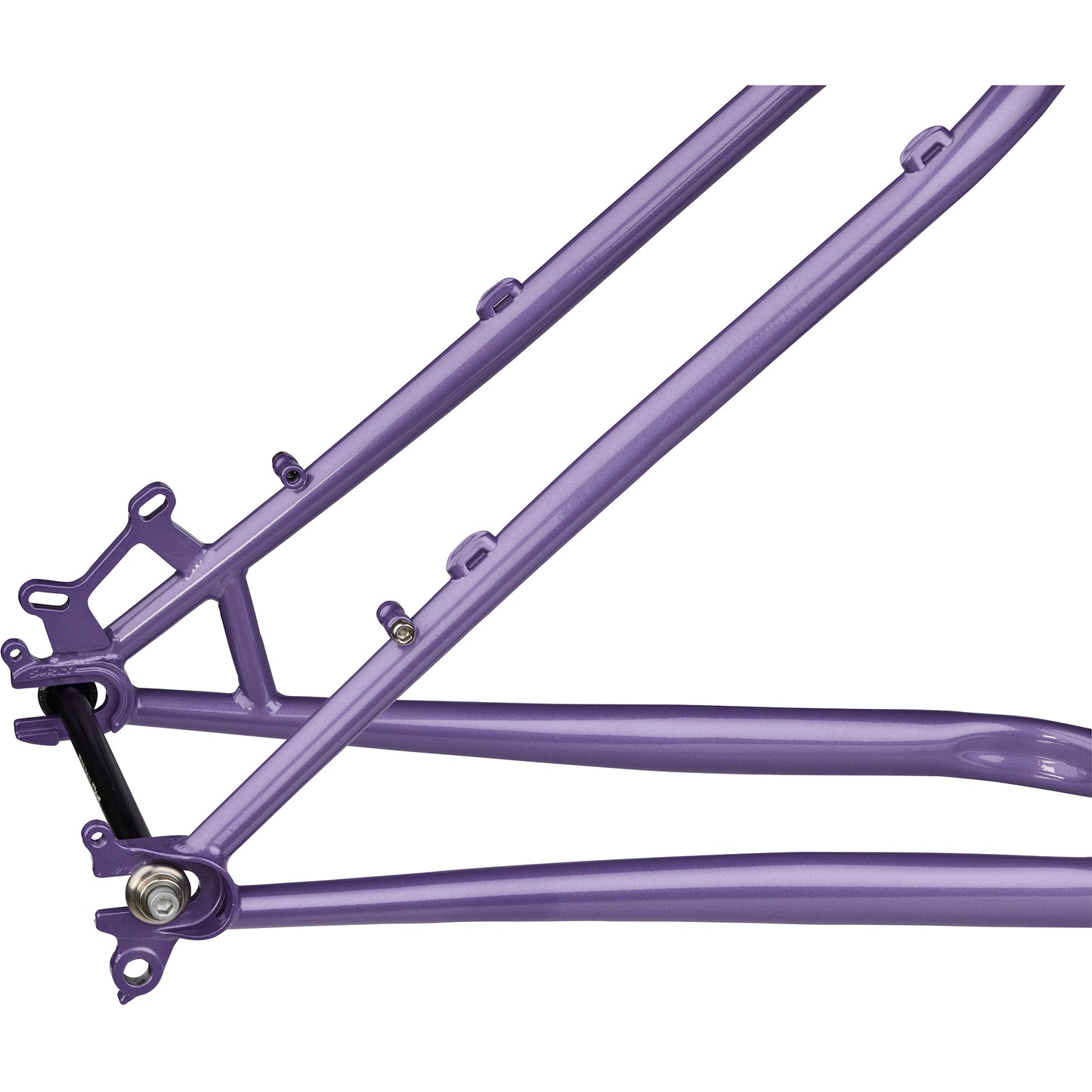 Surly Ice Cream Truck frameset Taro Milk Tea color rear dropout area focus