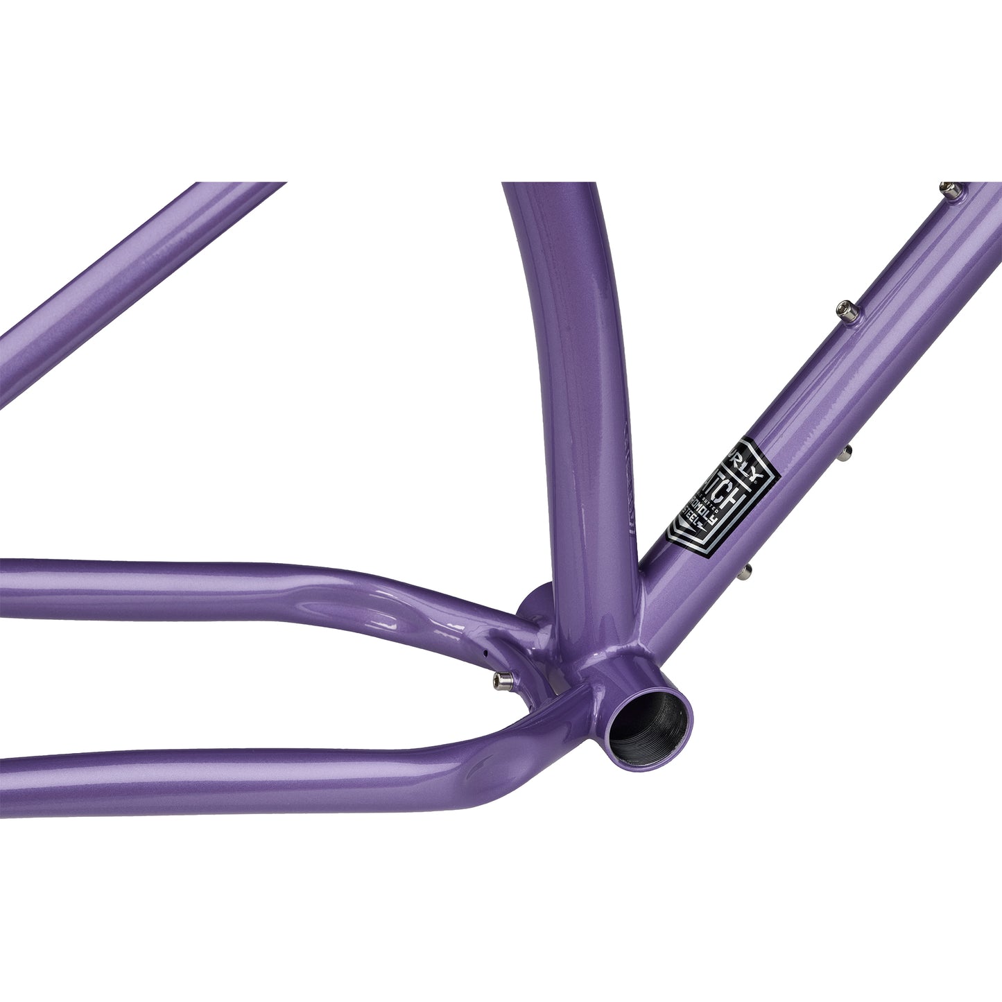 Surly Ice Cream Truck frameset Taro Milk Tea color bottom bracket area focus