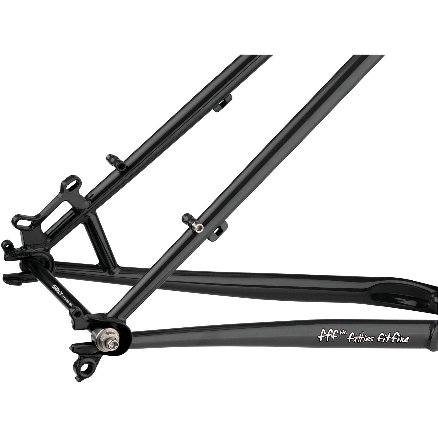Surly Karate Monkey Frameset High Viz-Black rear dropout area focus
