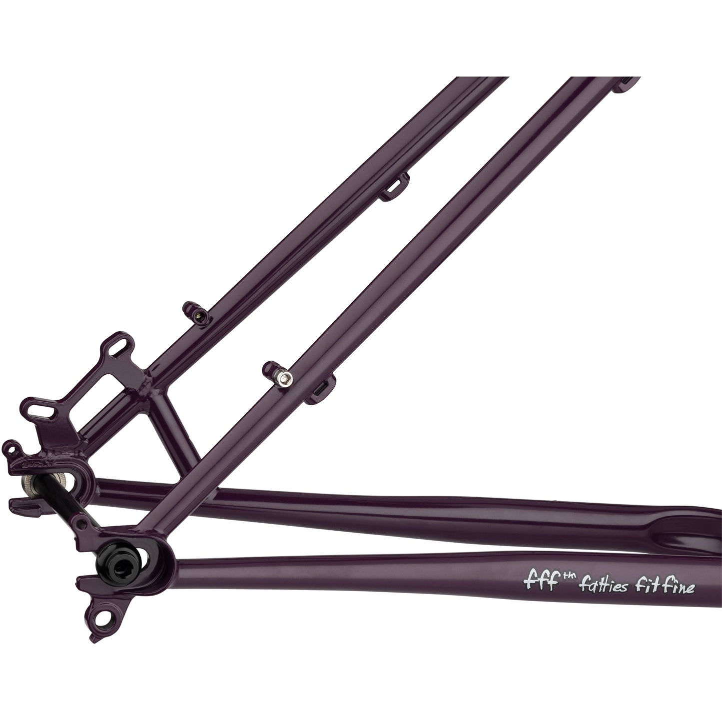 Surly Karate Monkey Frameset Organic Eggplant rear dropout area focus