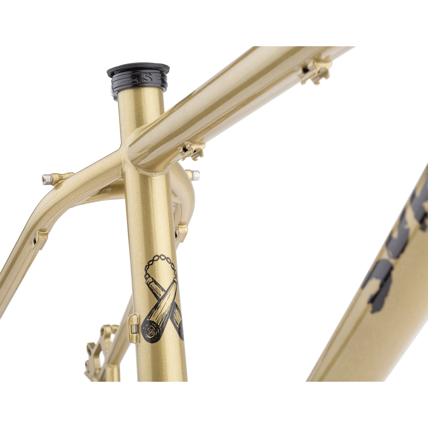 Surly Karate Monkey Frameset Fool's Gold seat tube area focus