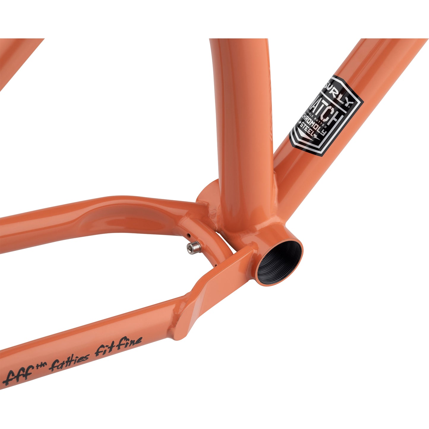 Surly Karate Monkey Frameset Peach Salmon Sundae bottom bracket area focus