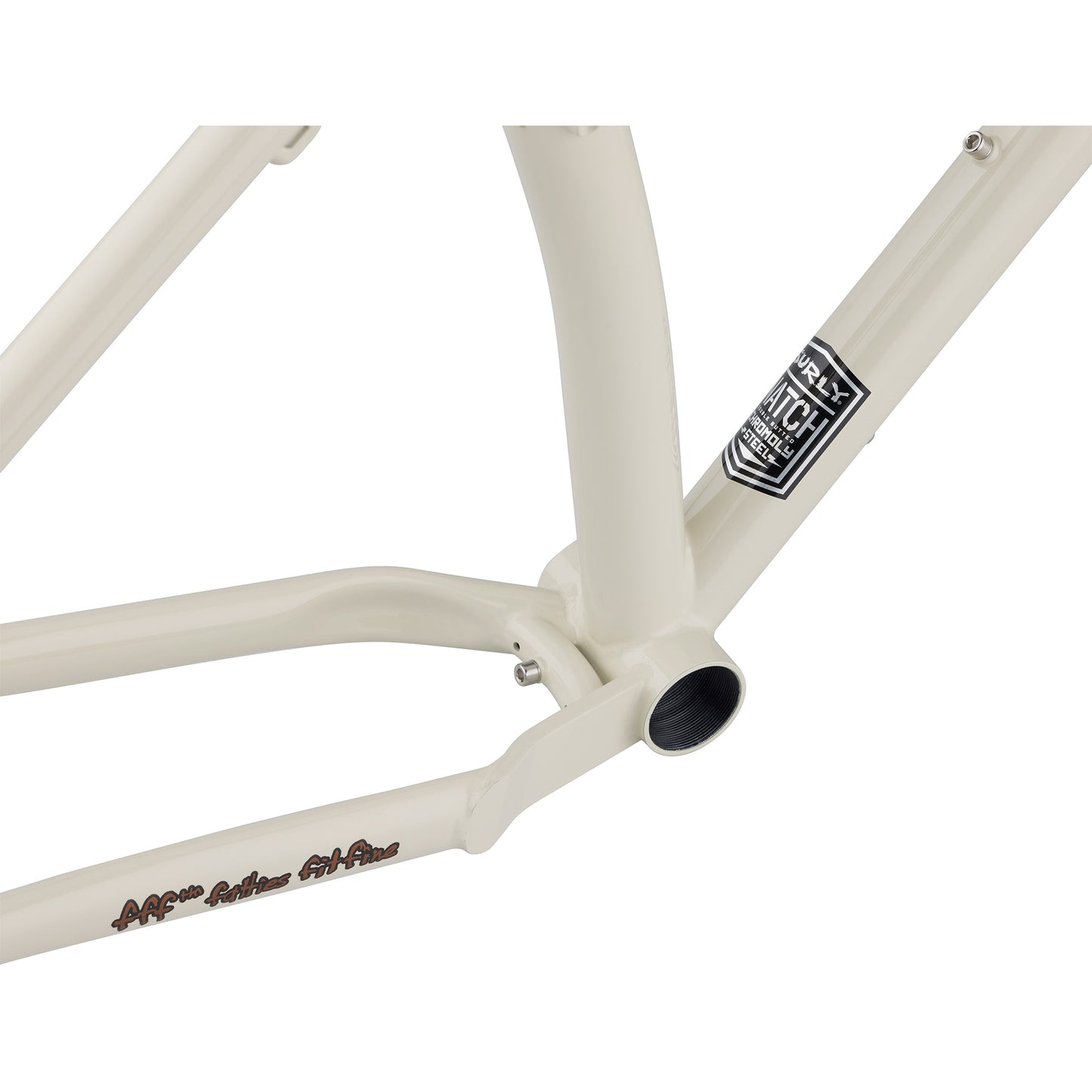 Surly Karate Monkey Frameset Snow Mold White bottom bracket area focus