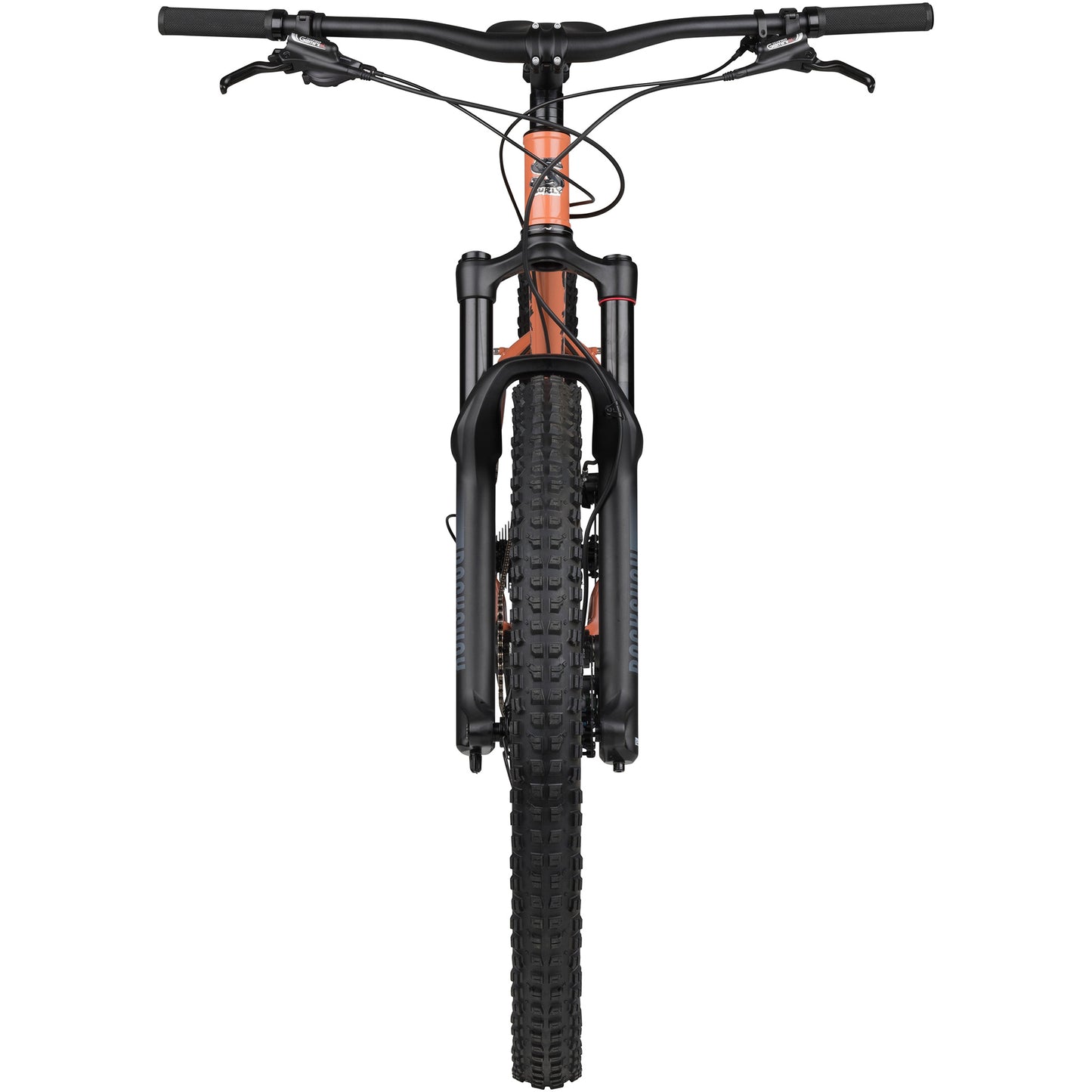 Surly Karate Monkey Front Suspension mountain bike Peach Salmon Sundae front view