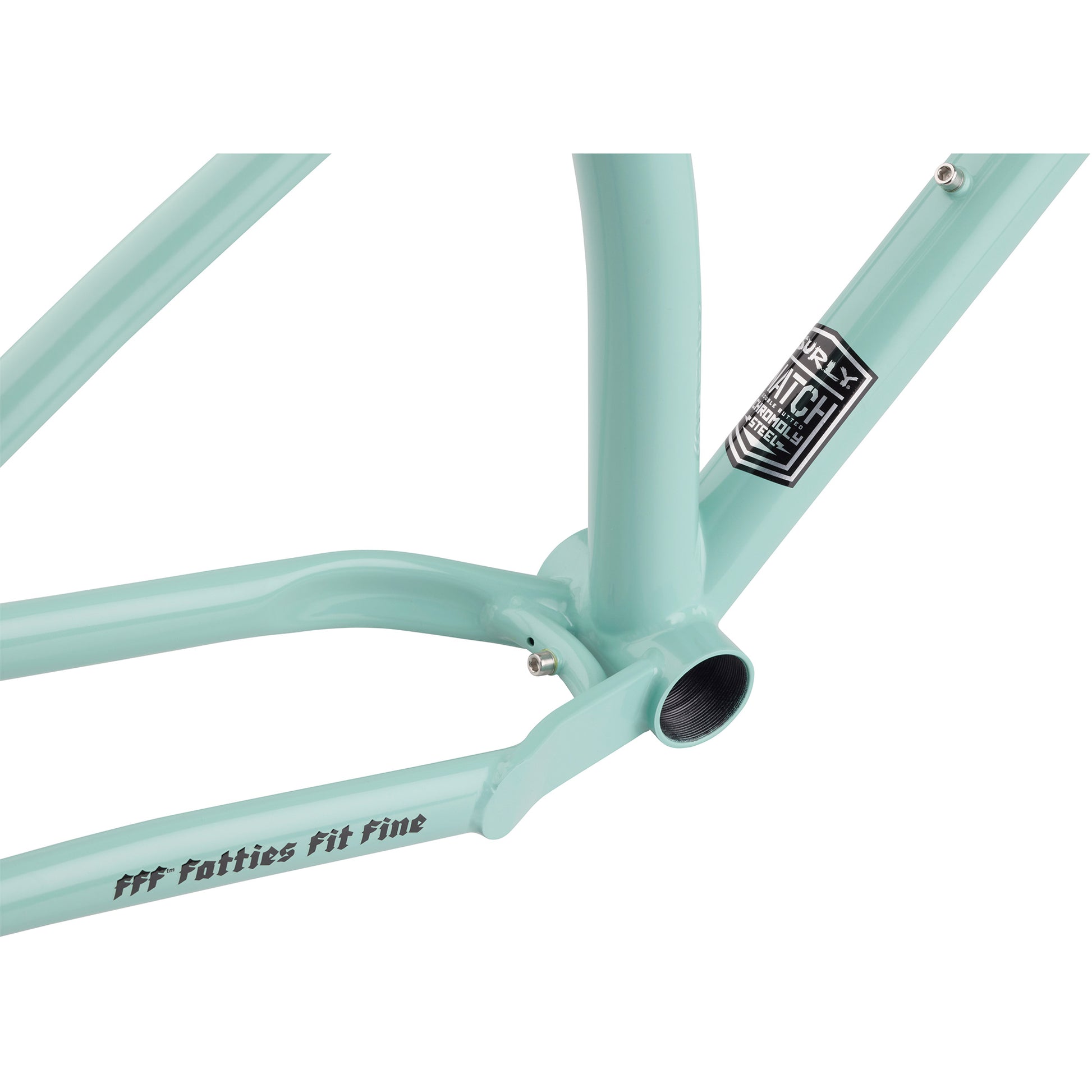 Surly Krampus Frameset Blue Oyster Coat bottom bracket area focus