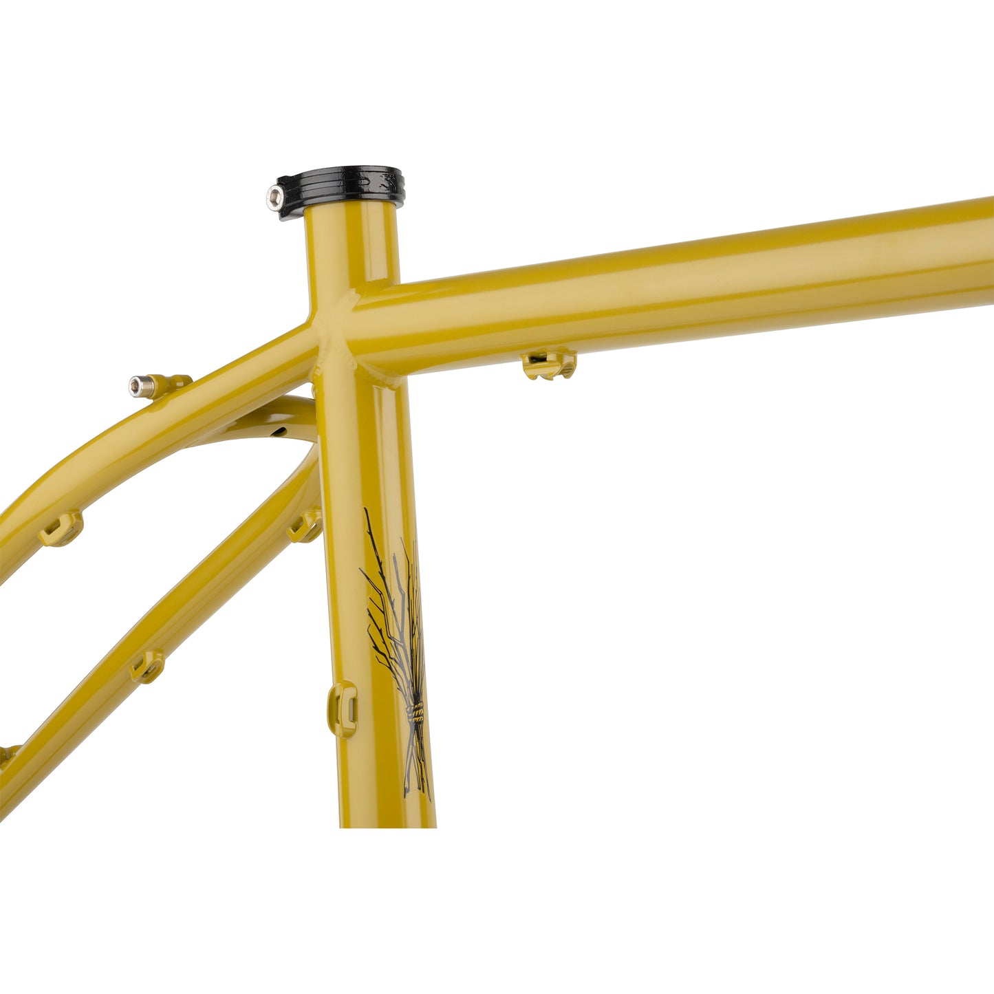 Surly Krampus frameset Nose Drip Curry color seat tube area detail