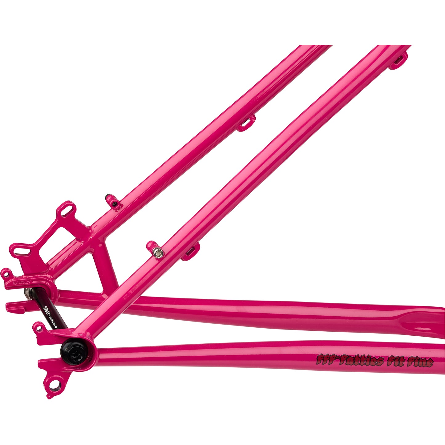 Surly Krampus Frameset Prickly Pear color rear dropout area focus