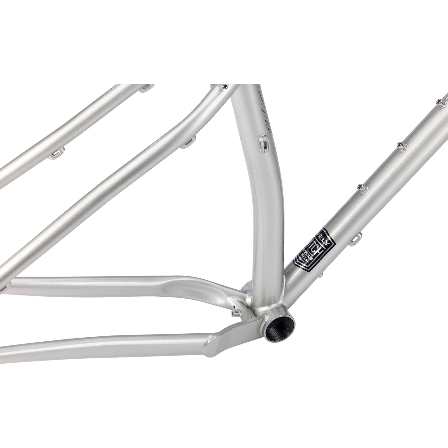 Surly Krampus Frameset focus on bottom bracket area on white backgroun