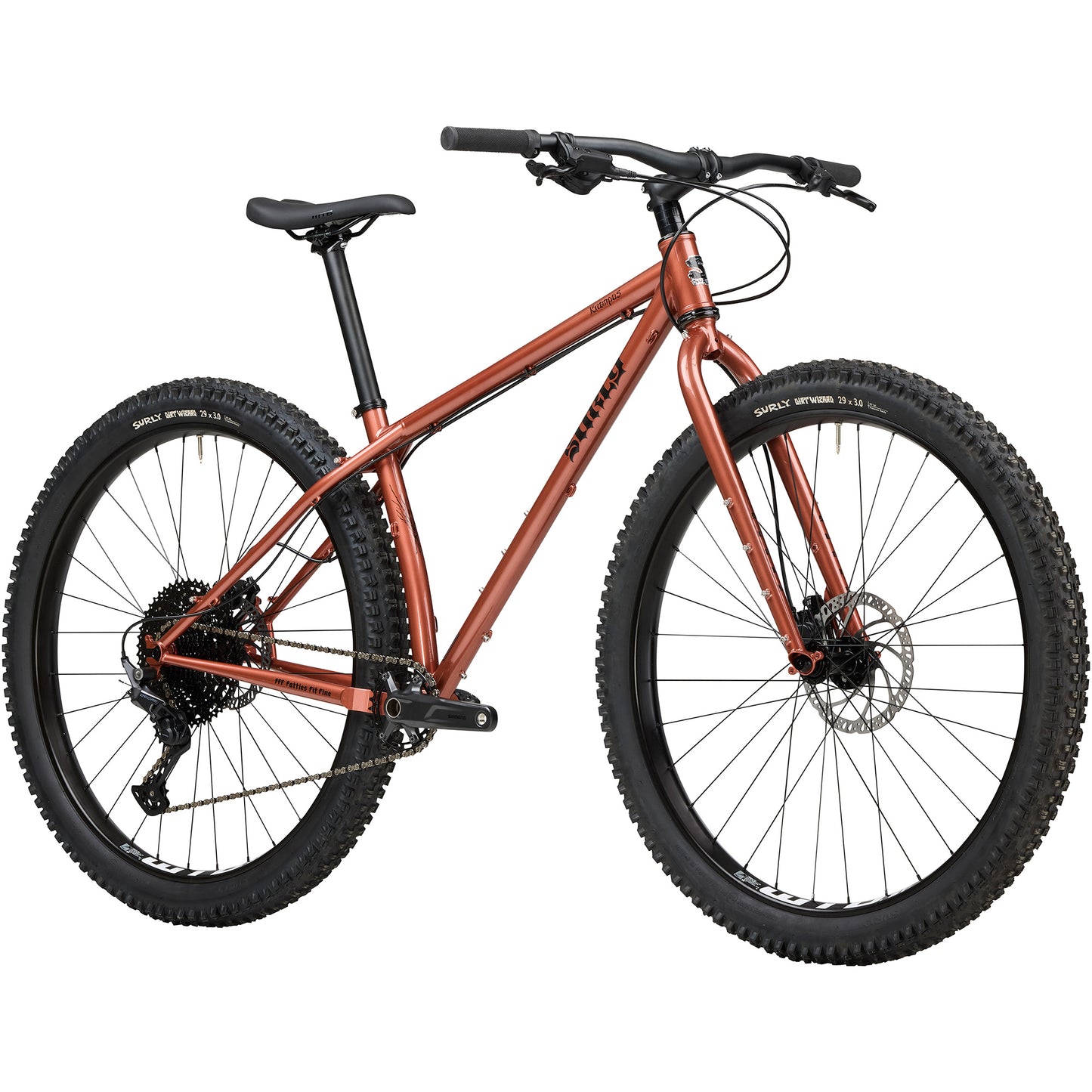 Surly Krampus rigid mountain bike copper front three-quarter view