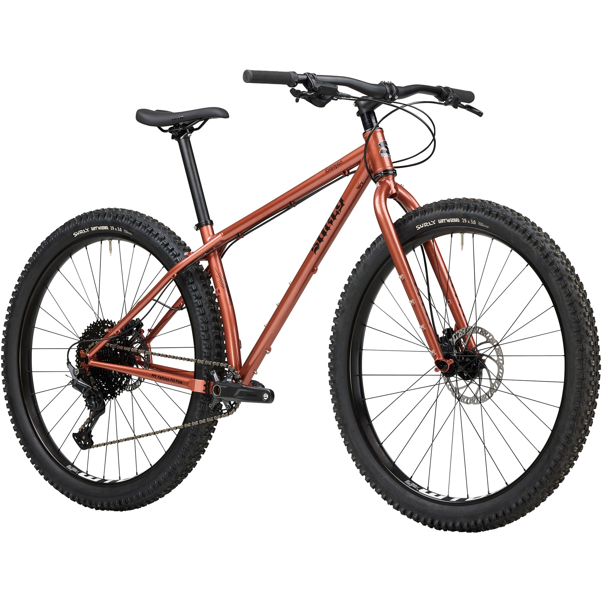 Surly Krampus rigid mountain bike copper front three-quarter view