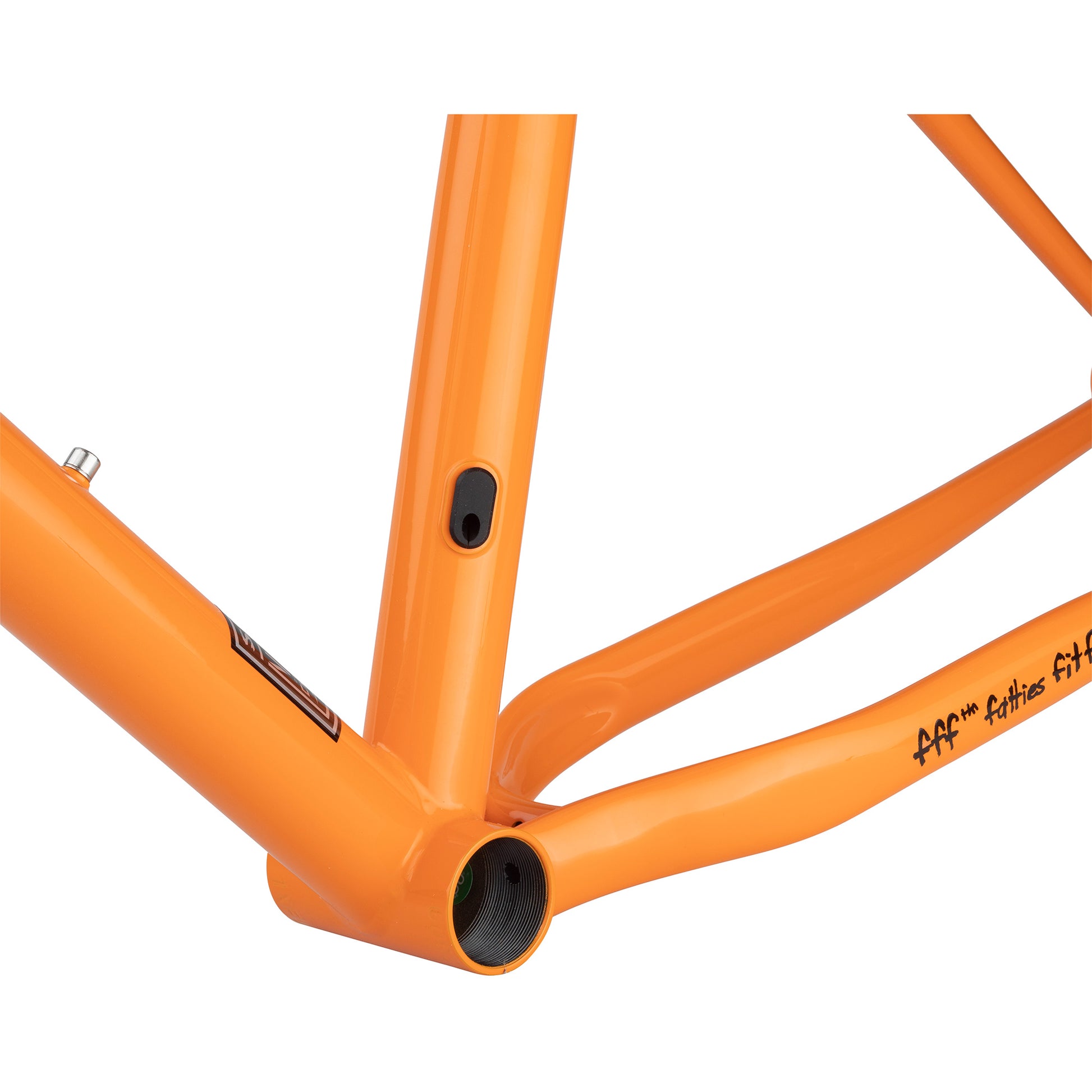 Surly Lowside Frameset Dream Tangerine dropper post port area focus