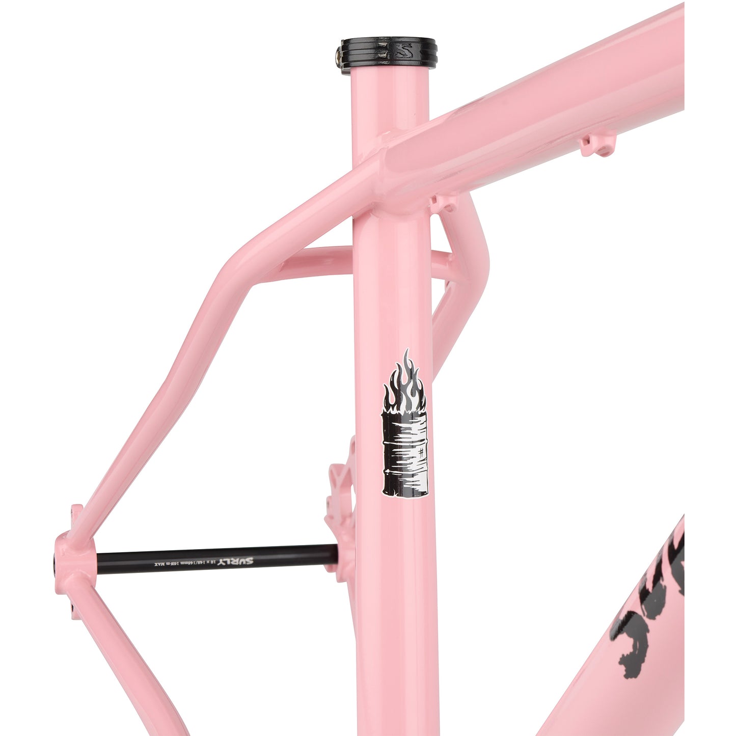 Surly Lowside Frameset New Pig Smell seat tube area focus