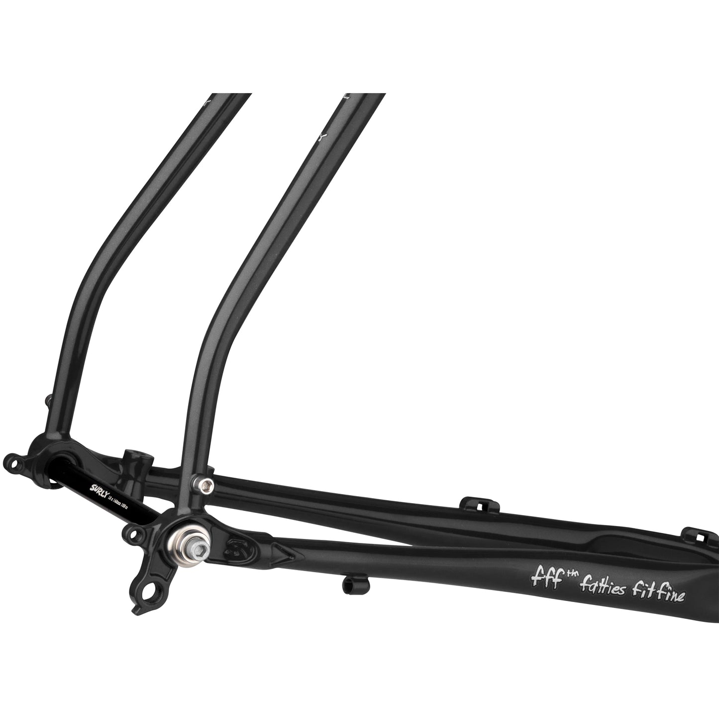 Surly Midnight Special Black frameset rear dropout area focus