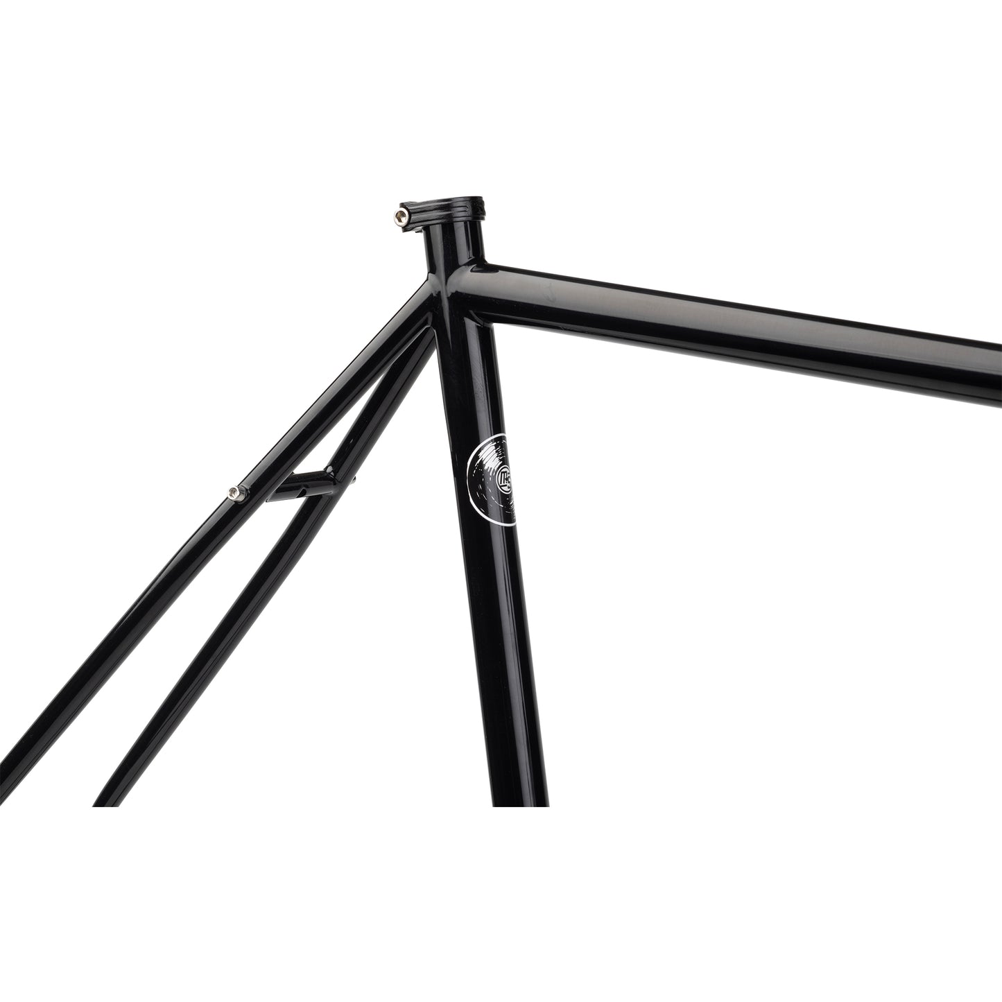 Surly Midnight Special frameset in Hi-Viz black seat tube and top tube area focus