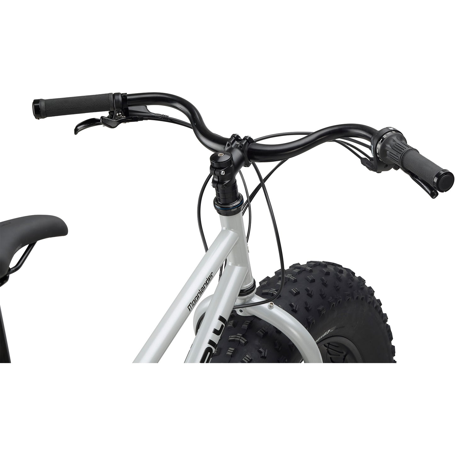 Surly Moonlander v2 Fat Bike Pinion shifter and handlebar focus