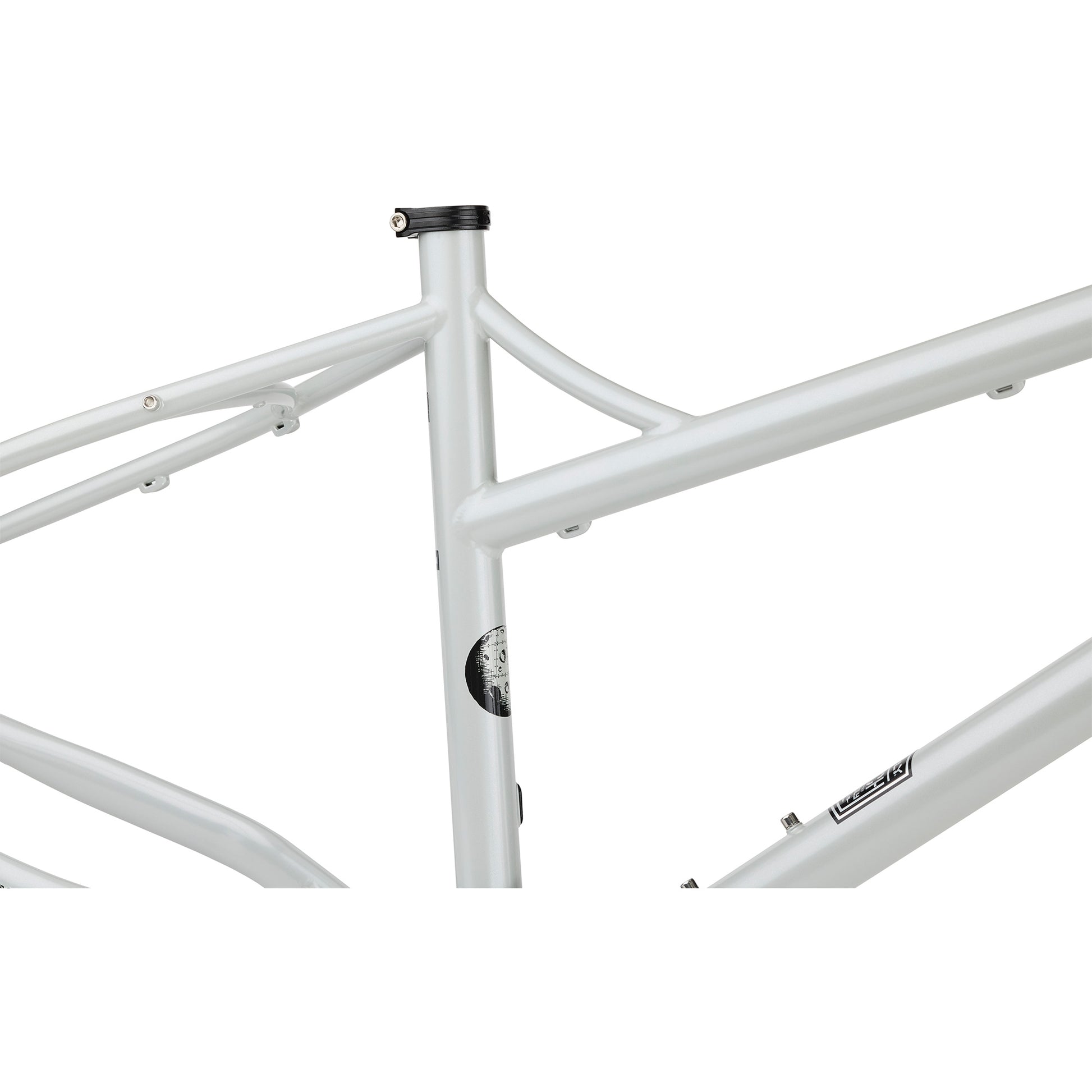 Surly Moonlander v2 Frameset Lunar Dust Gray seat tube area detail