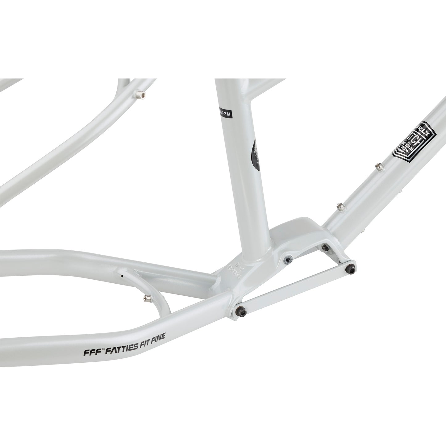 Surly Moonlander v2 Frameset Lunar Dust Gray bottom bracket area detail
