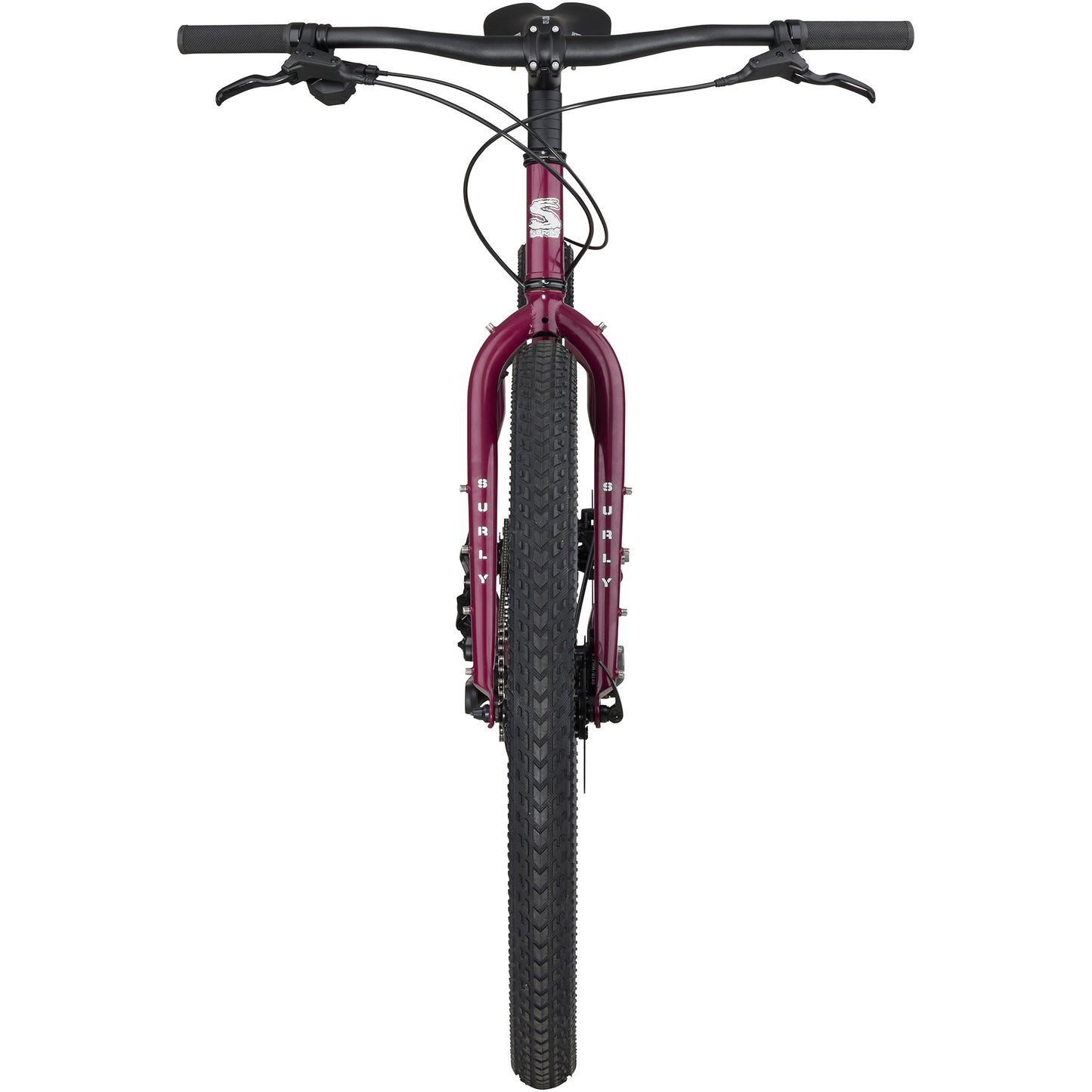 Surly Ogre Bike Fermented Plum front view