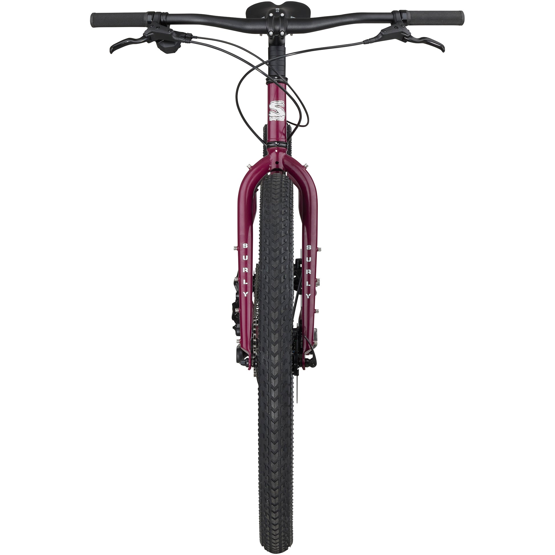 Surly Ogre Bike Fermented Plum front view