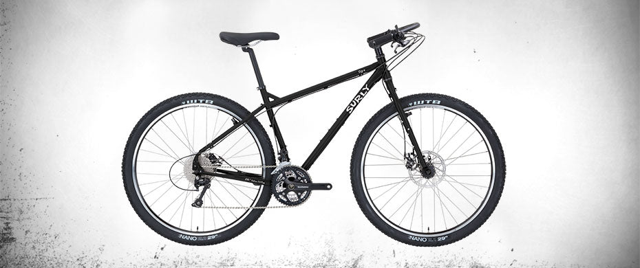 Surly Ogre bike side view Black color