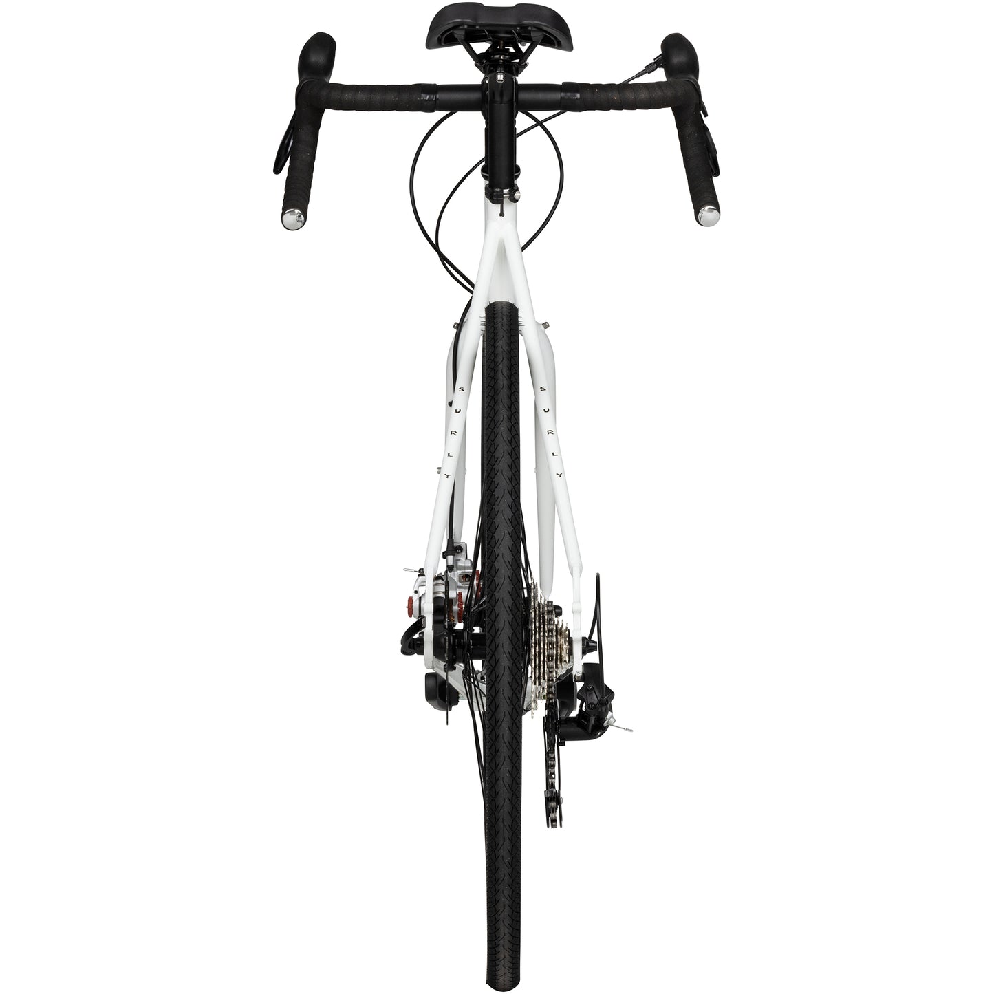 Surly Preamble Drop Bar bike Thorfrost White rear view